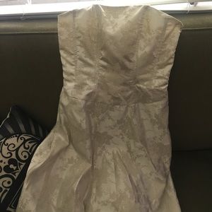 Wedding/Prom dress. Ivory/gold